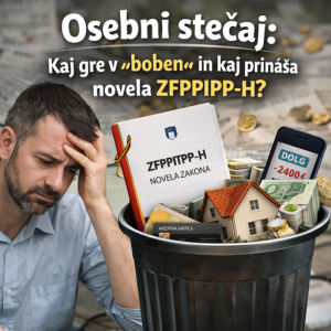 Osebni stečaj: Kaj gre v »boben« in kaj prinaša novela ZFPPIPP-H?